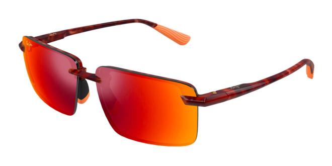 MAUI JIM RM626-10 LAULIMA SHINY RED HAVANA