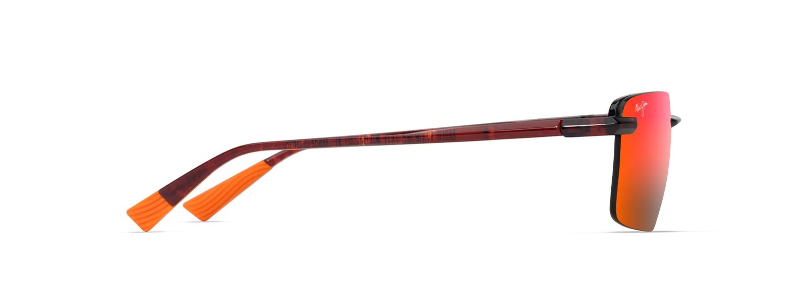 MAUI JIM RM626-10 LAULIMA SHINY RED HAVANA